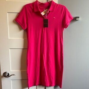 Tommy Bahama small New Paradise polo dress Amaranth hot pink NWT